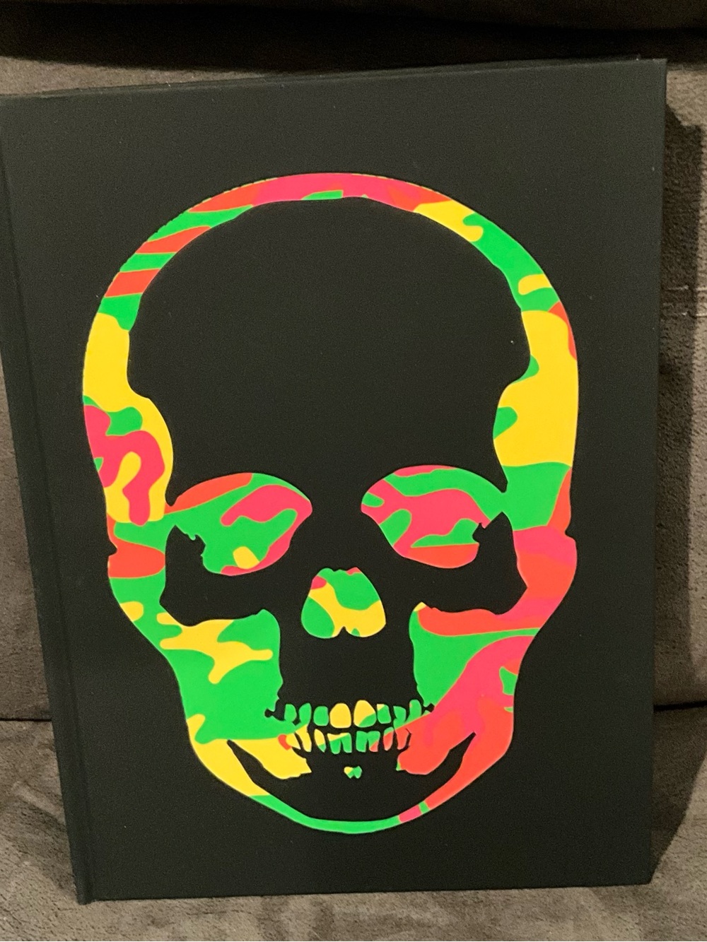 Skulls in Contemporary Art & Design Neon Camoflauge Glow in the Dark Cover Book